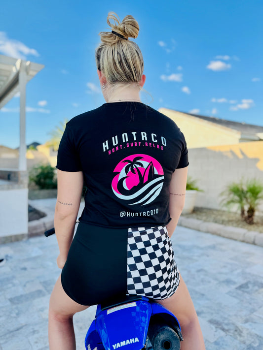 HUNTRCO Full Throttle Flex Checkered Shorts