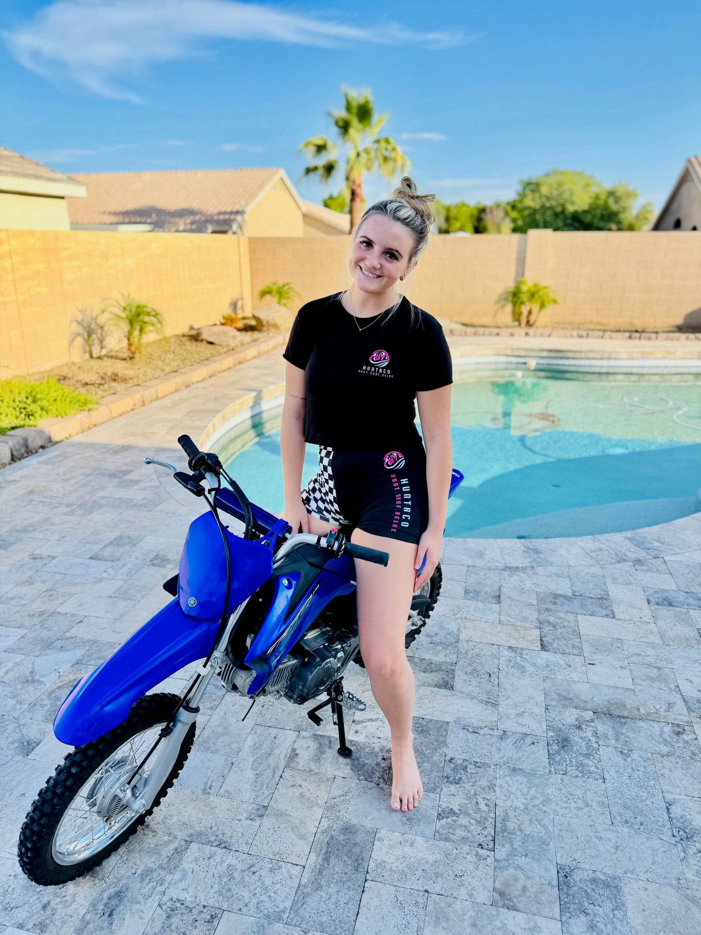 HUNTRCO Full Throttle Flex Checkered Shorts